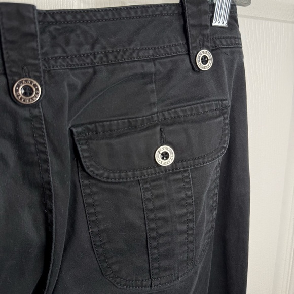 Lady Hathaway 90’s Vintage Black Bootcut Chino Pants Size 8 GUC - Picture 4 of 5